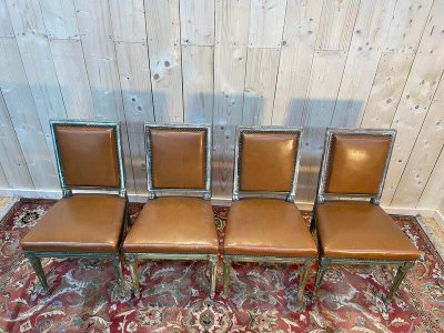 Suite of 4 Louis XVI style chairs