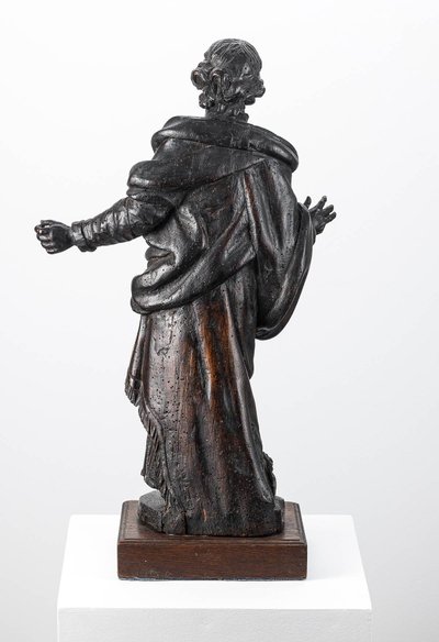 17th-18th century wooden sculpture - Holy man or Christ