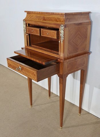 Petit Cabinet en Marqueteries de bois divers, style Louis XVI – 1900