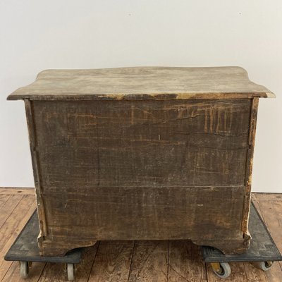 18th century curved chest of drawers