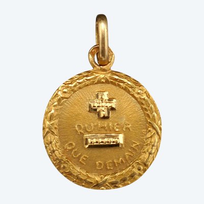 Augis Médaille d'Amour, Or 18 Carats