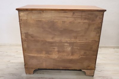 Antique Chest of Drawers in Poplar Wood, Late 19th Century