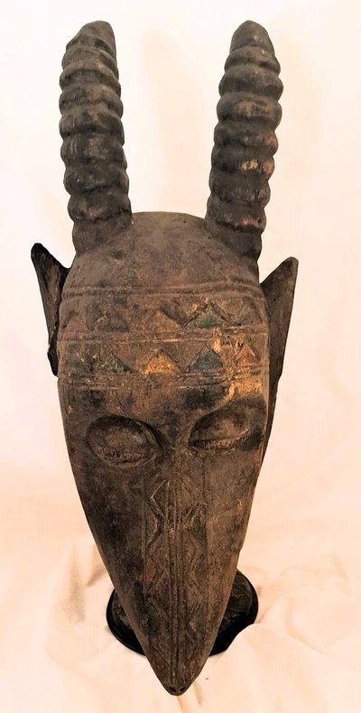 Zoomorphic Goat Mask - Wobe - Ivory Coast early 20th century