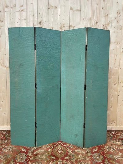 Painted wooden screen