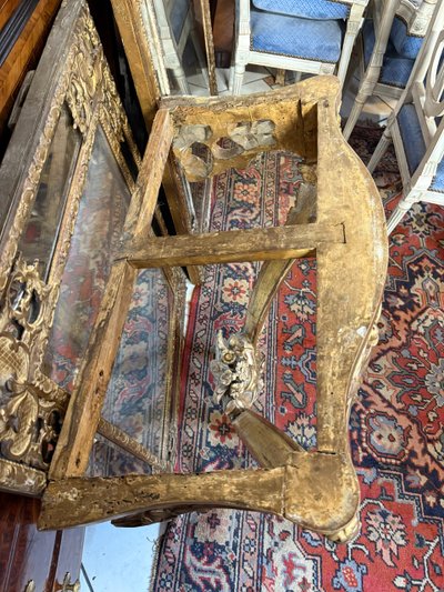 LOUIS XV WALL CONSOLE - 18th CENTURY IN GILT WOOD