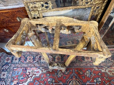 LOUIS XV WALL CONSOLE - 18th CENTURY IN GILT WOOD