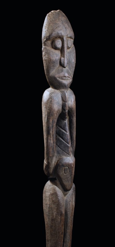 Figura di antenato, arte oceanica, arte tribale, statua, Papua Nuova Guinea, Oceania