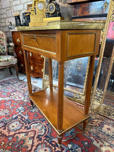 LOUIS XVI CONSOLE TABLE - 18th CENTURY IN MAHOGANY