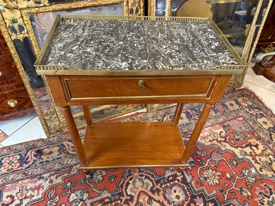 LOUIS XVI CONSOLE TABLE - 18th CENTURY IN MAHOGANY