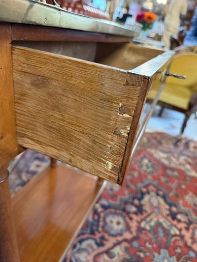 LOUIS XVI CONSOLE TABLE - 18th CENTURY IN MAHOGANY