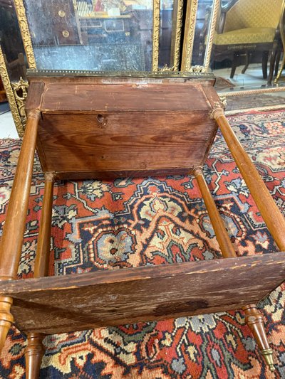 LOUIS XVI CONSOLE TABLE - 18th CENTURY IN MAHOGANY