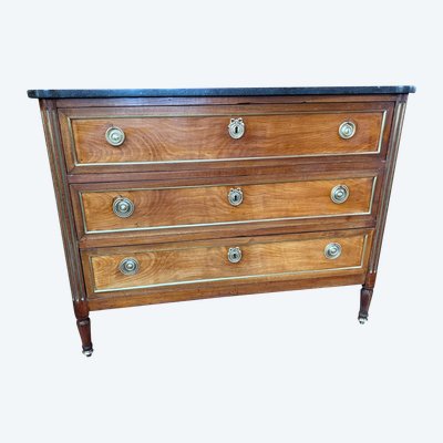 LOUIS XVI CHEST OF DRAWERS - 18th century in cherry wood