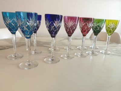 TWELVE SAINT LOUIS GLASSES CHANTILLY MODEL