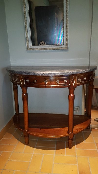 Walnut Console Serving Table - 18th century - Louis XVI -