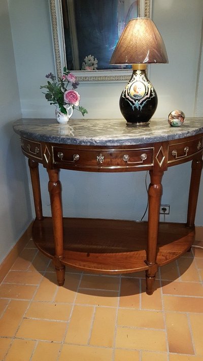 Walnut Console Serving Table - 18th century - Louis XVI -