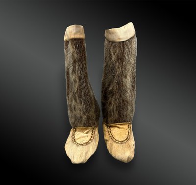 Pair of BOOTS - Inuit culture, North America, Canada - First half of the 20th century