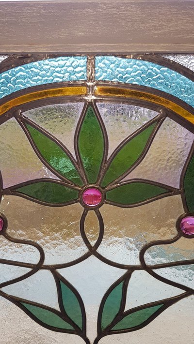 Art Nouveau stained glass window