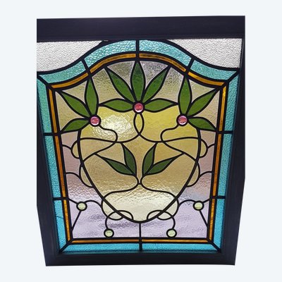 Art Nouveau stained glass window