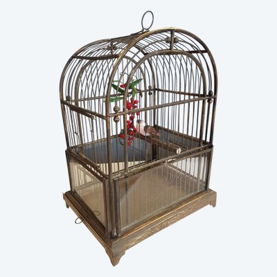 Cage à Oiseaux  - époque Napoléon III  En Laiton