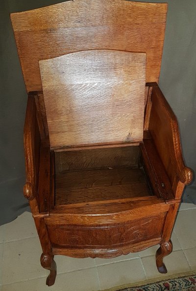 Chayère or Cathedra in Oak, Late 18th Century