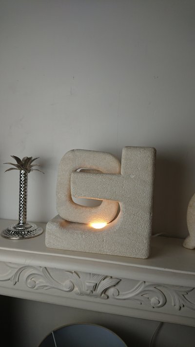 Stone lamp by Albert Tormos 