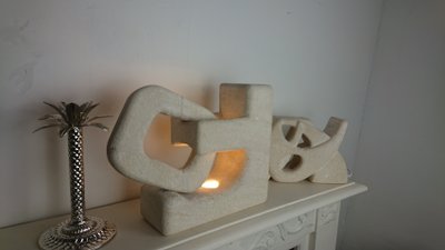 Stone lamp by Albert Tormos 