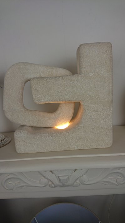 Stone lamp by Albert Tormos 