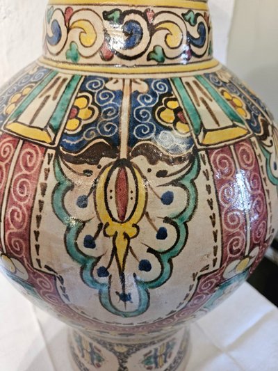 Very Large Moroccan Vase - Fez - Late 19th century