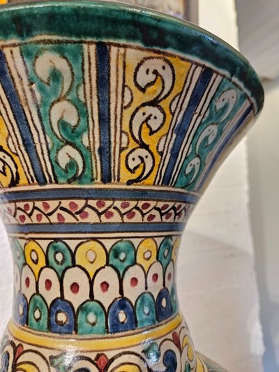 Very Large Moroccan Vase - Fez - Late 19th century