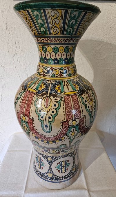 Very Large Moroccan Vase - Fez - Late 19th century