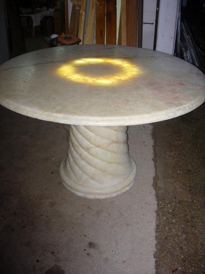 Spectacular Onyx Round Table