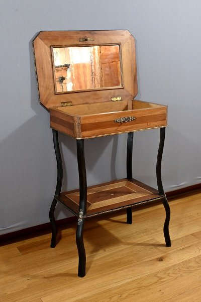 Marquetry Work Table, Napoleon III style – Late 19th century