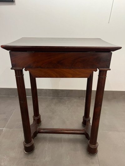 Empire period mahogany workbench