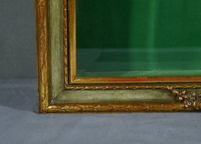 Gilded Wood Wall Display Case – Mid 20th Century