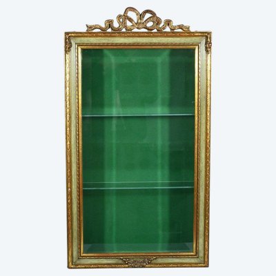 Gilded Wood Wall Display Case – Mid 20th Century