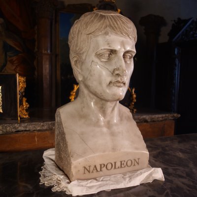 Bust of Napoleon in Carrara marble, after Chaudet