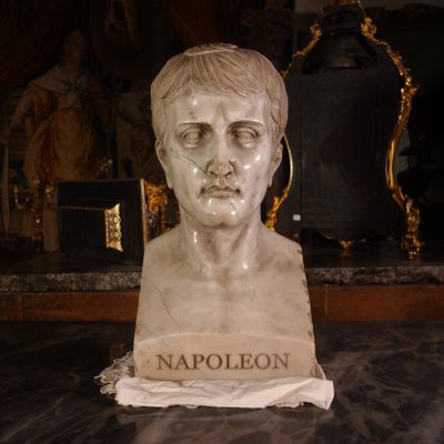 Bust of Napoleon in Carrara marble, after Chaudet