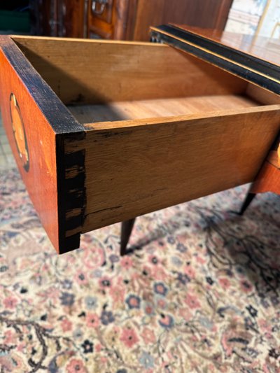 Sue et mare art deco flat desk 1920-1925 in Indian rosewood