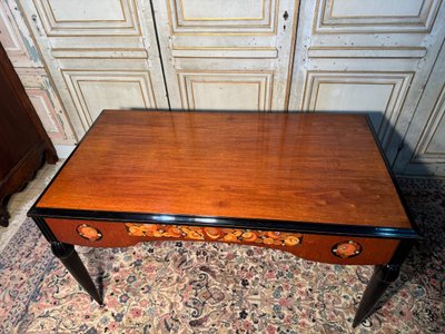 Sue et mare art deco flat desk 1920-1925 in Indian rosewood