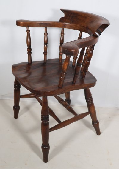 English Windsor Style Armchairs Victorian Era