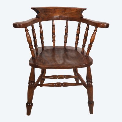 English Windsor Style Armchairs Victorian Era