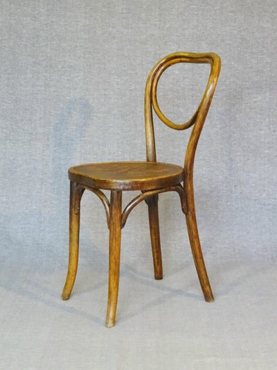 Set of 4 chairs No. 28 Thonet wooden seats - circa 1930 -