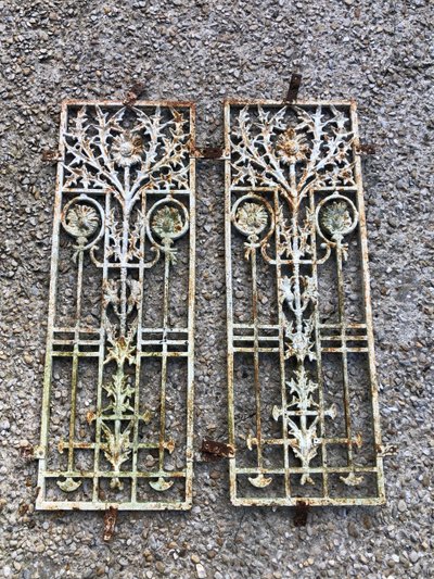 Pair of door grilles