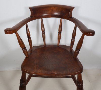 English Windsor Style Armchair Victorian Era