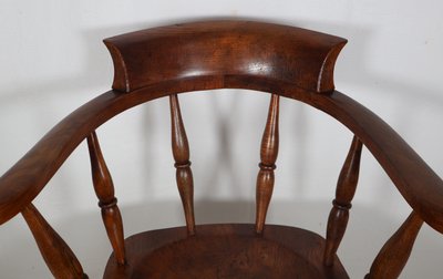 English Windsor Style Armchair Victorian Era