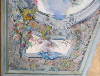 French school circa 1890-1900, Ceiling study for the Salon de Flore, painting