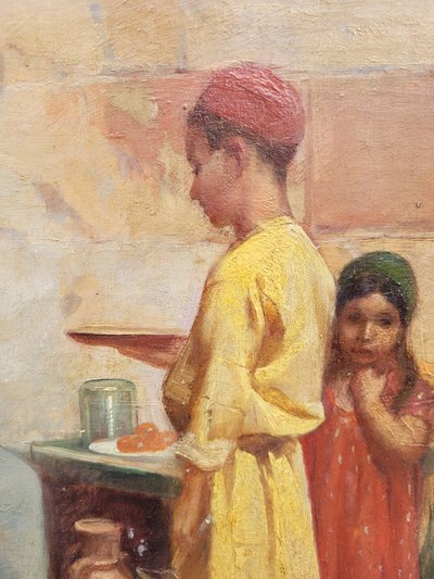 R Weisse, Street Scene, Orientalist Hst, Late 19th Early 20th Century