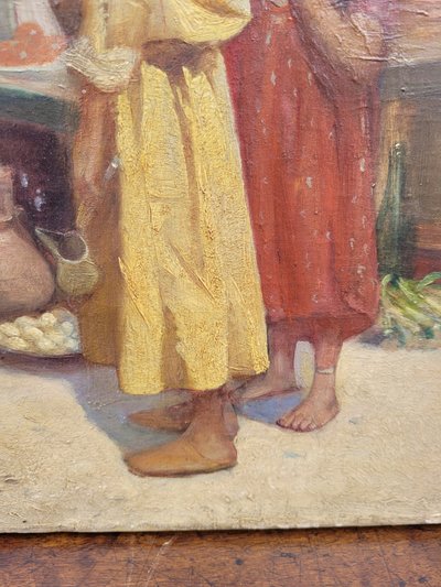 R Weisse, Street Scene, Orientalist Hst, Late 19th Early 20th Century