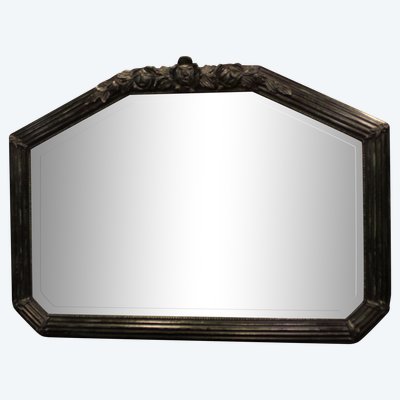 82 X 61 Cm Art Deco Mirror, Beveled Glass