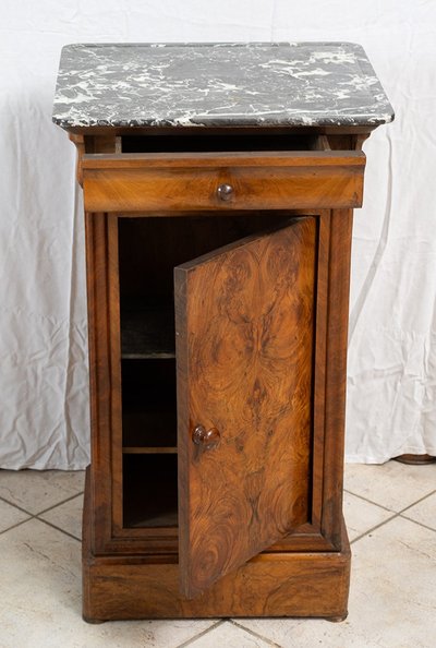 old 19th century bedside table